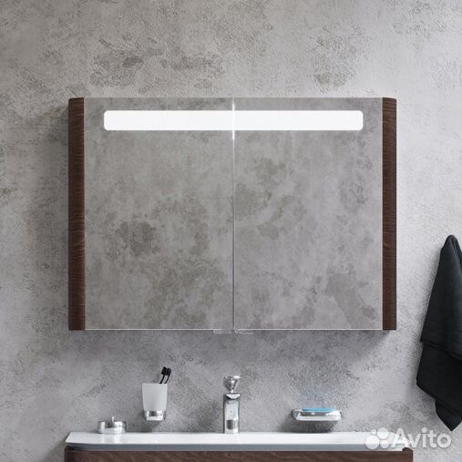 Зеркало-шкаф Am.Pm Sensation 100 табачный дуб