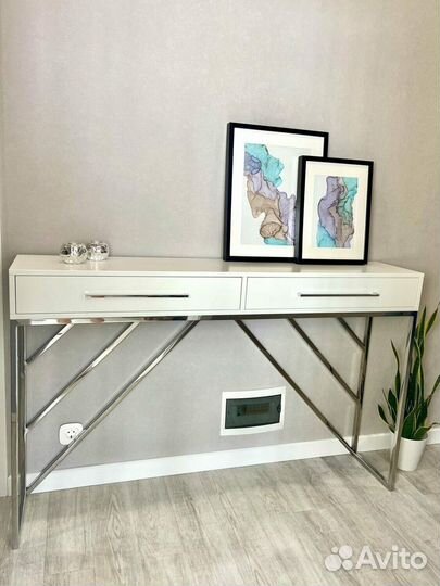 Консоль 150*30см на каркасе сталь