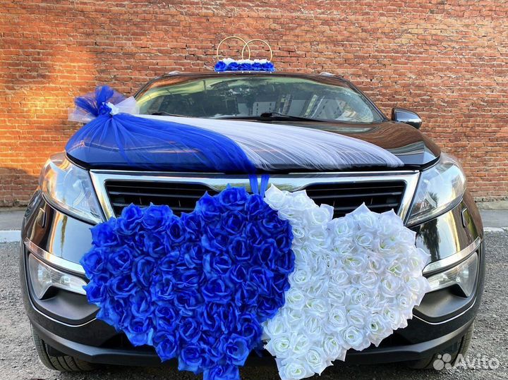 Свадебные украшения на авто