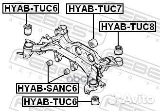 Сайленблок задней балки (hyundai tucson 2004-20