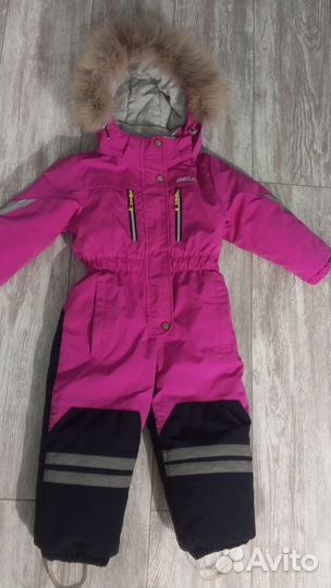 Зимний комбинезон для девочки 98+6