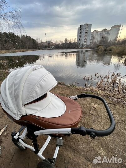 Коляска 3 в 1 эко кожа