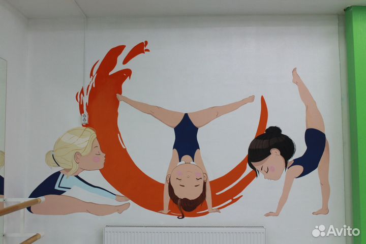 Роспись стен,художник-декоратор