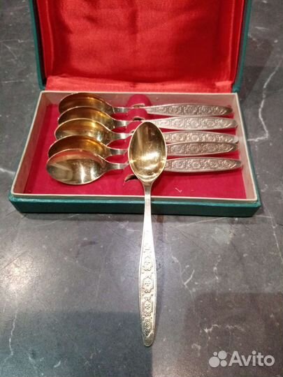 Мельхиоровые чайные ложки СССР