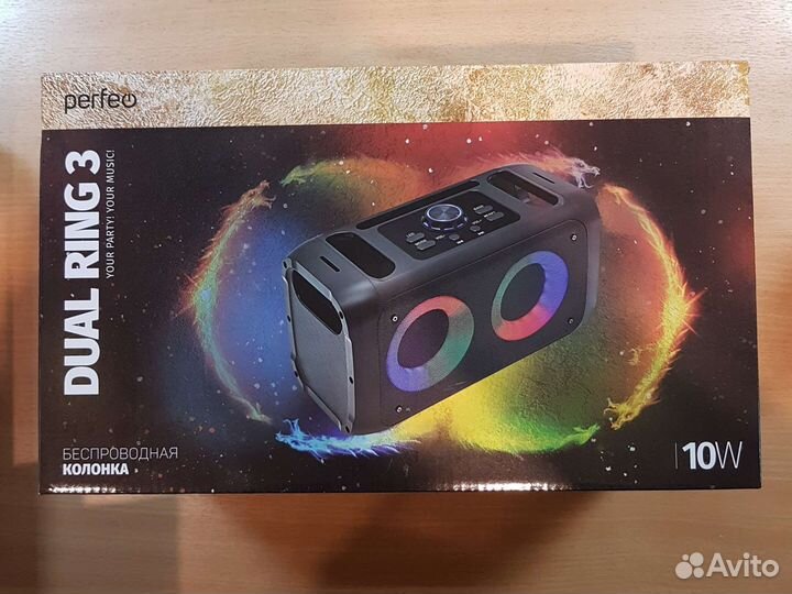 Беспроводная колонка Perfeo Dual Ring 3