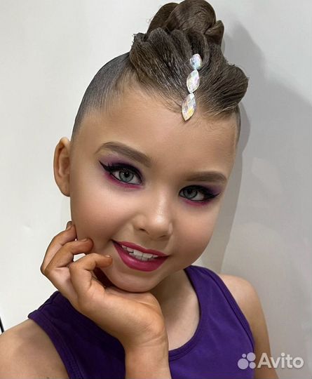 Прическа для художественной гимнастики