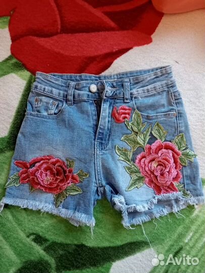 Джинсовые шорты хs(40)
