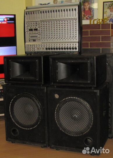 Колонки C-Mark 1100W 4шт Pro D15