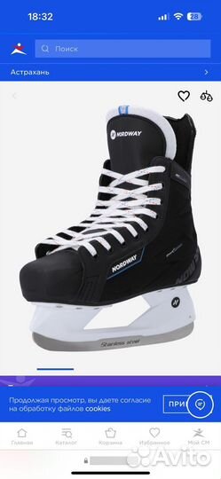 Коньки хоккейные Nordway NDW300 42