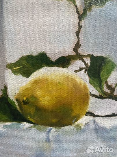 Натюрморт маслом «Лимоны»