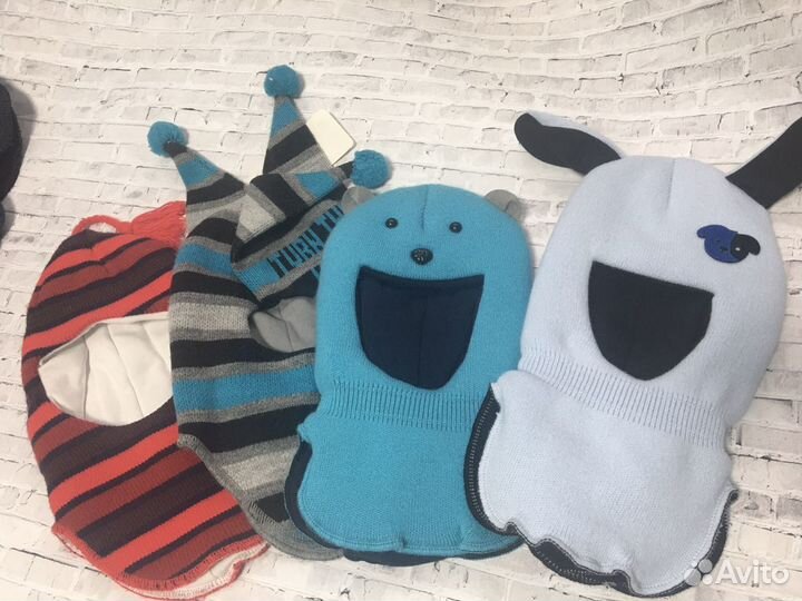Шапка шлем детский новый зимний