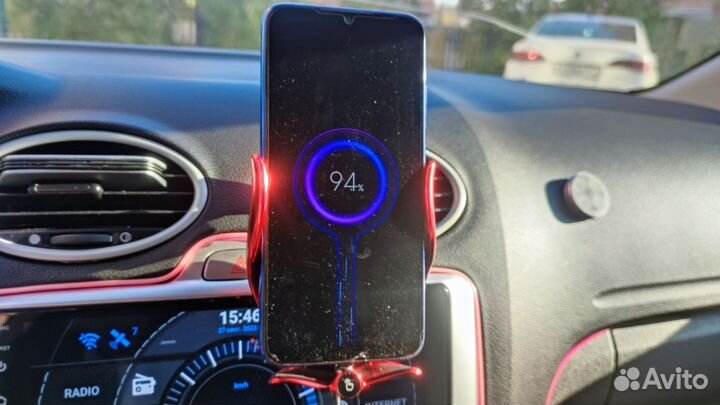 Держатель для телефона QiM3Pro сенсорный c Акб 15w