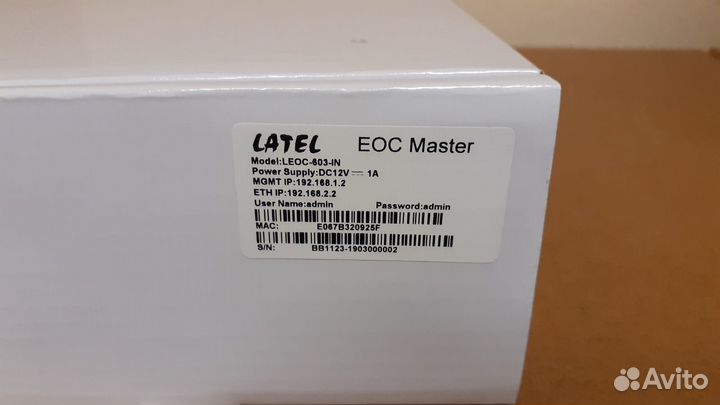 Latel Модем EoC Master leoc-603 IN