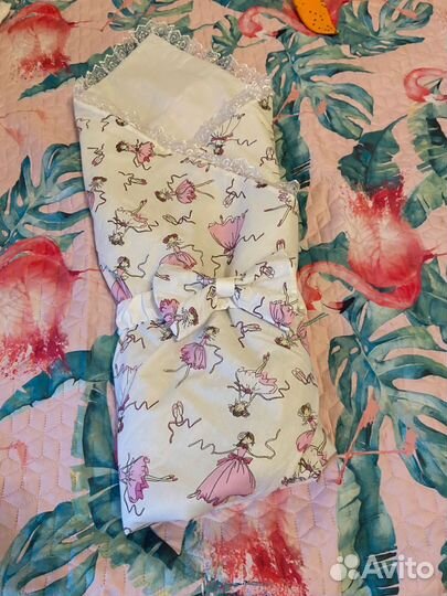 Детский конверт на выписку