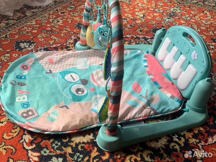 Развивающий коврик для детей с пианино