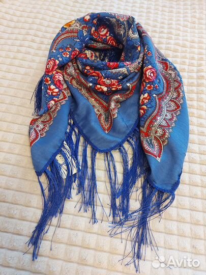 Павлопосадский платок шерсть