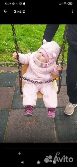 Комбинезон деми осень-весна девочка до 80 см