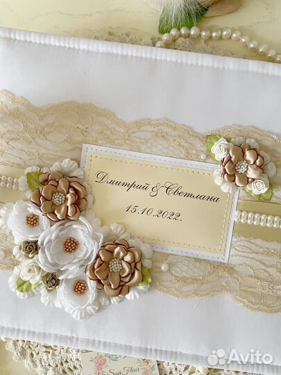 Свадебный фотоальбом(ручная работа)