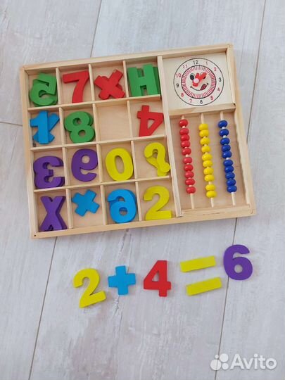 Деревянный счетный набор