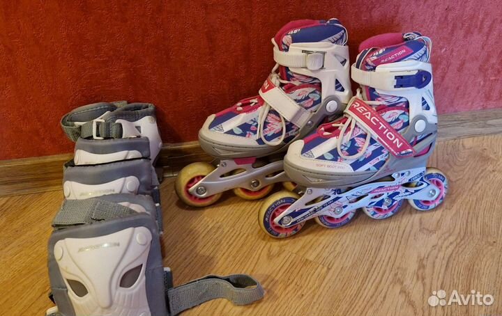 Детские раздвижные ролики размер 31-36