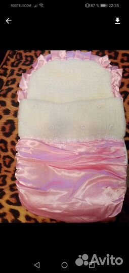 Конверт на выписку для девочки зима