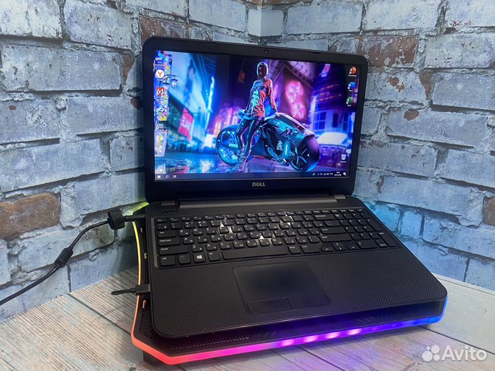Ноутбук dell для работы intel/6Gb/SSD+HHD