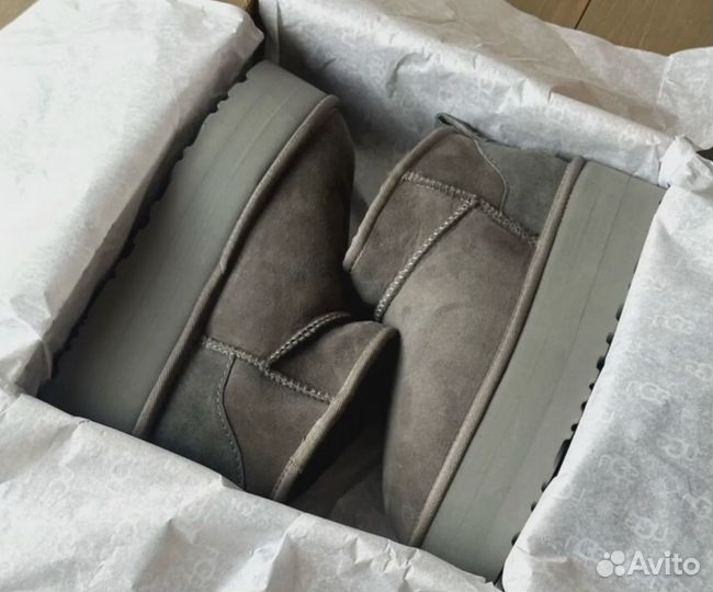 Ugg Ultra Mini Platform Grey оригинал