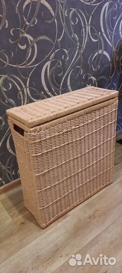 Корзина плетеная с крышкой
