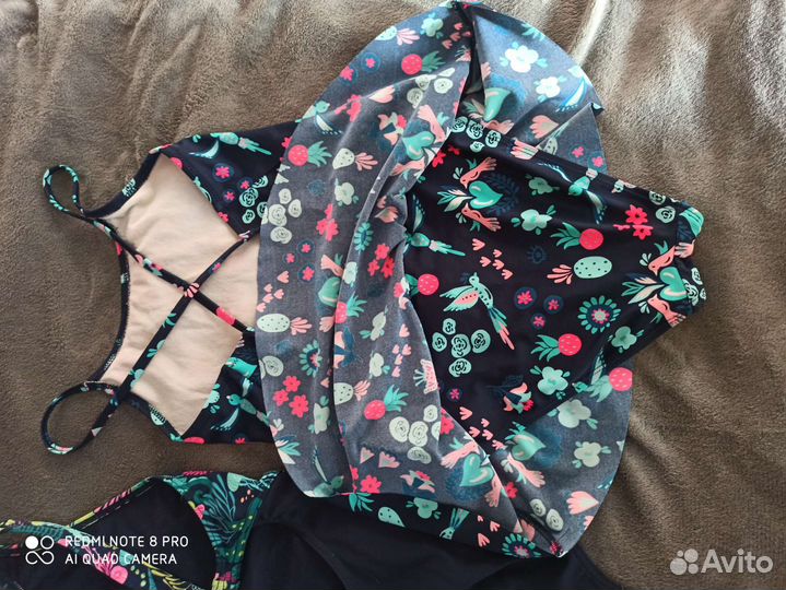 Купальник для девочки до 140 Декатлон