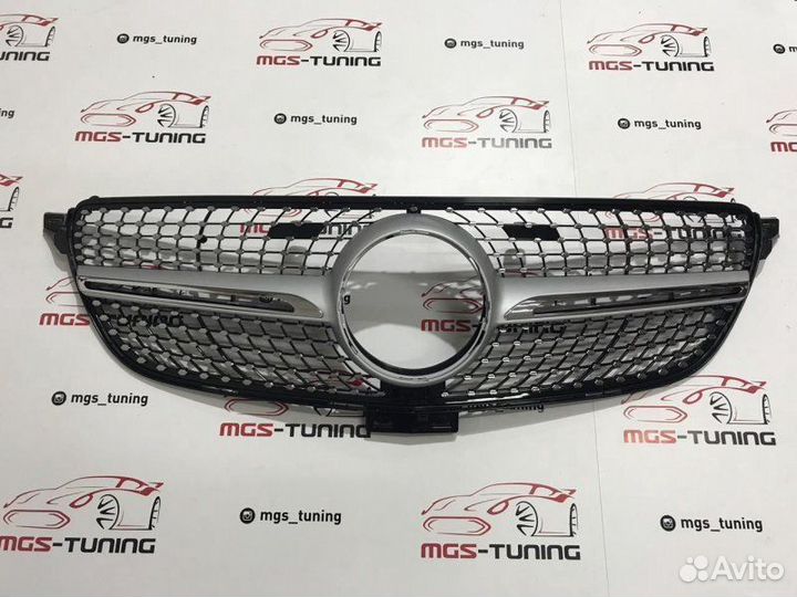 Решетка Mercedes GLE-Coupe c292 Diamond Silver