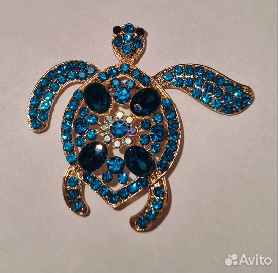 Брошь скрипка черепаха