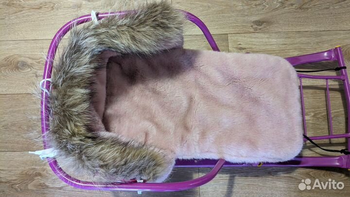 Санки детские с ручкой