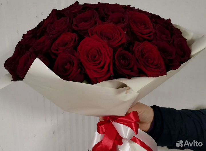 101 роза с доставкой, букет роз с доставкой