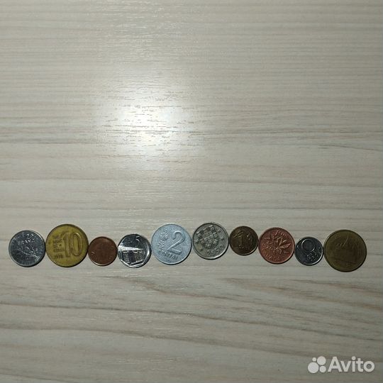 Набор иностранных монет