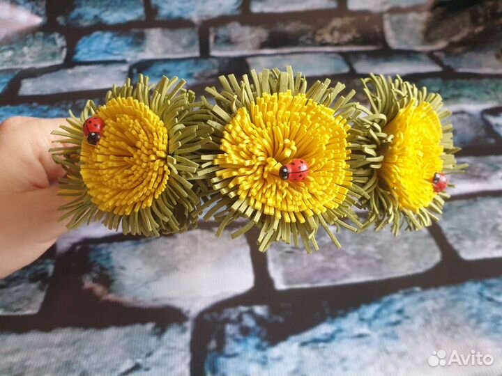 Ободок для волос ручной работы