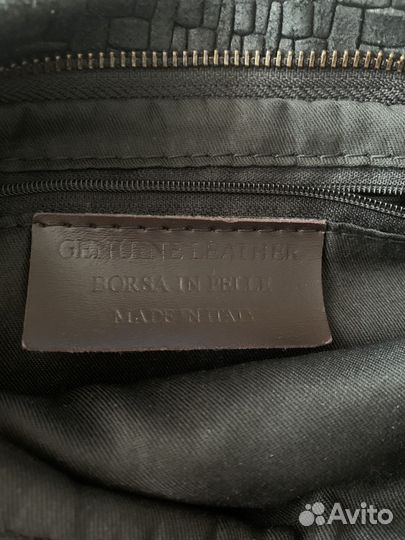 Сумка женская клатч кожа на цепочке Италия