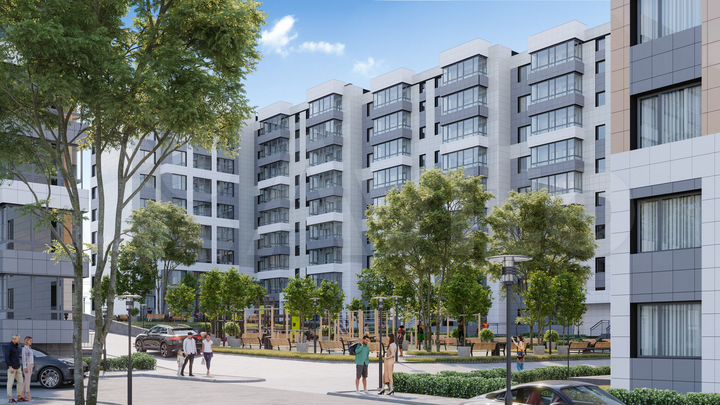 2-к. квартира, 77,8 м², 1/9 эт.