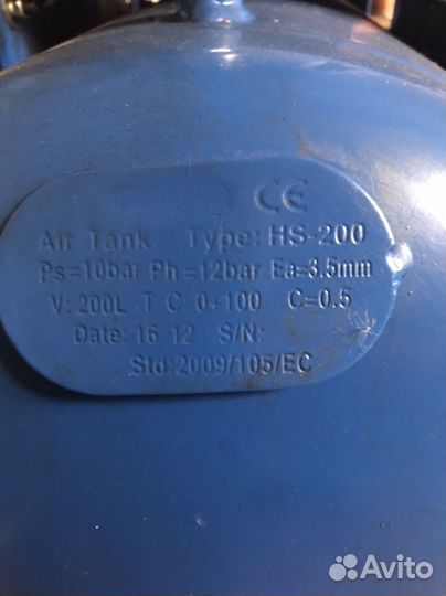 Компрессор воздушный 200 литров Norberg