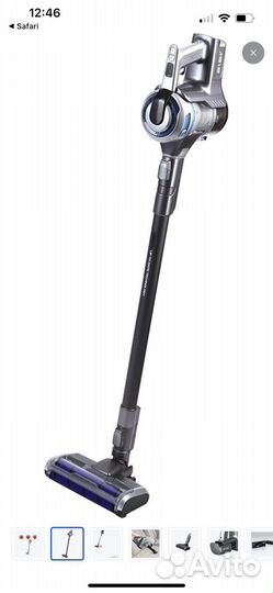 Пылесос вертикальный беспроводной redmond RV-UR380