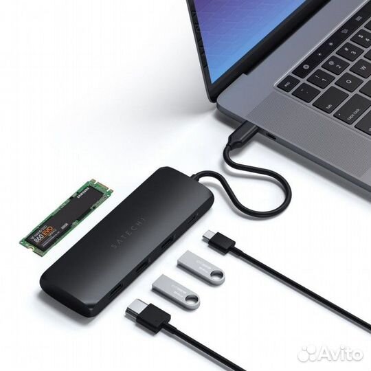 USB-хаб Satechi USB-C Hybrid Multiport Adapter