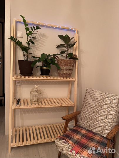 Стеллаж деревянный для цветов