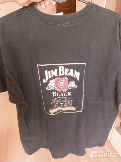 Футболка с принтом Jim Beam (фирма Fruit of the lo