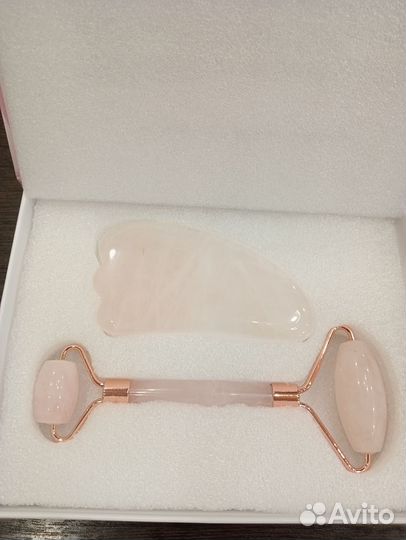 Нефритовый массажёр для лица/скребок Гуаша