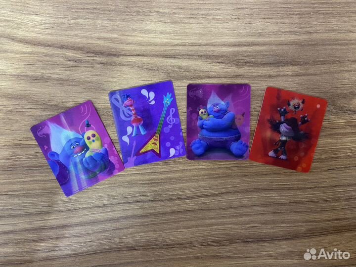 Карточки тролли голографические