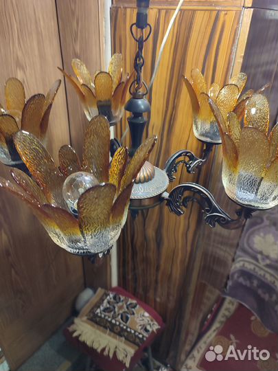 Люстра потолочная СССР винтаж