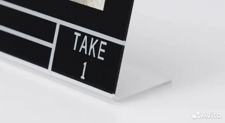 Фоторамка в виде кино хлопушки