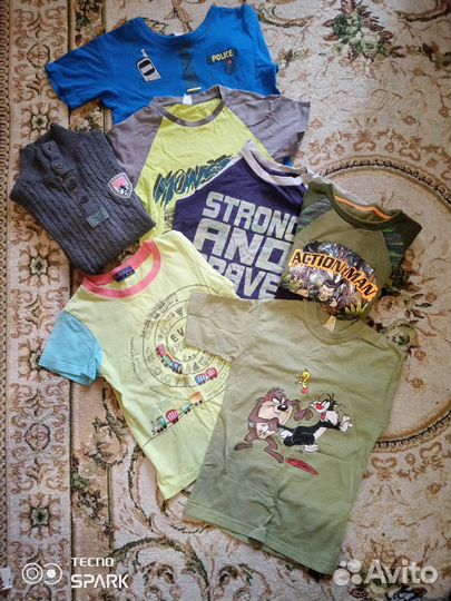 Детские вещи пакетом на мальчика 6-7-8лет