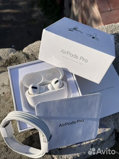 Airpods pro (новые, шумоподавление, прозрачность)