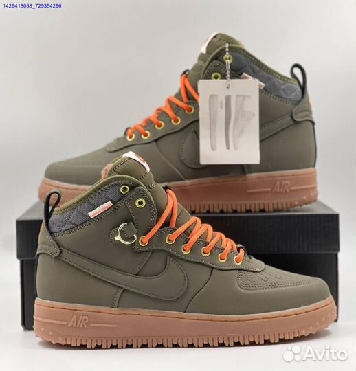 Кроссовки Nike Air Force 1 Duckboot (с мехом) (Арт.36953)