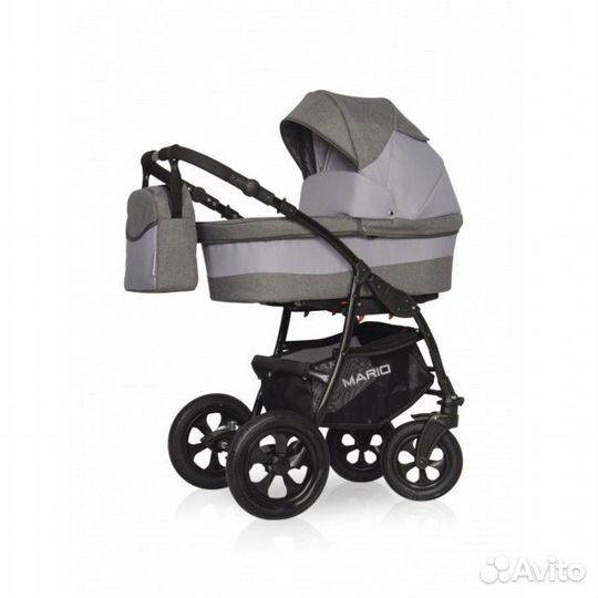 Коляска mario (2 в 1) (riko basic) 10 серый